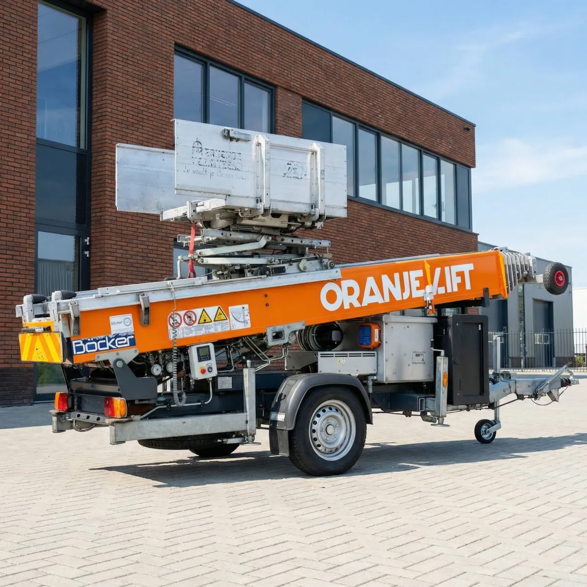 Bocker ladderlift close-up van het bedieningspaneel
