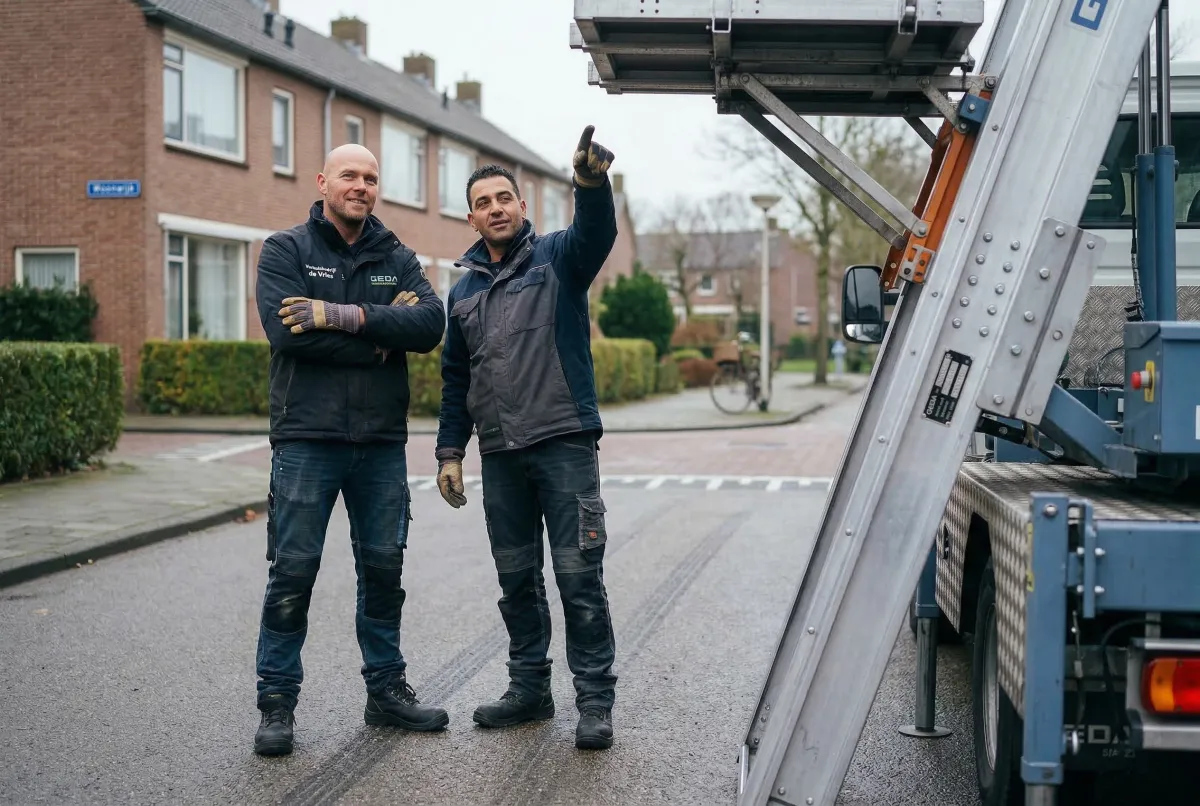 Verhuislift bij kantoorpand voor zakelijke verhuizing